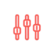 Mixing console icon for SAT FORGE mix bus saturation processing